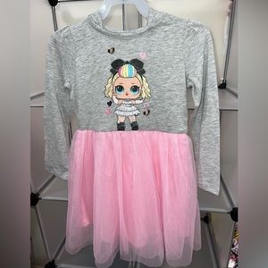 L.O.L. SURPRISE! Girls' Tutu Hooded Dress Size 5 NWOT